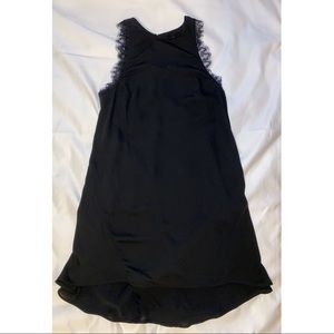 H&M black high-low dress